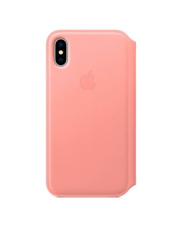 Чехол для iPhone Apple iPhone X Leather Folio Soft Pink